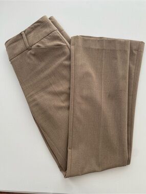 7th Avenue Design Studio New York & Company Beige Straight Leg Dress Pants Women